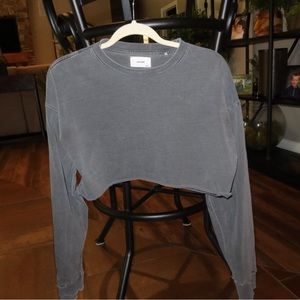 joah brown long sleeve cropped